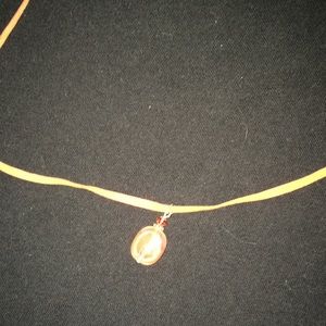 Orange Choker w/ charm